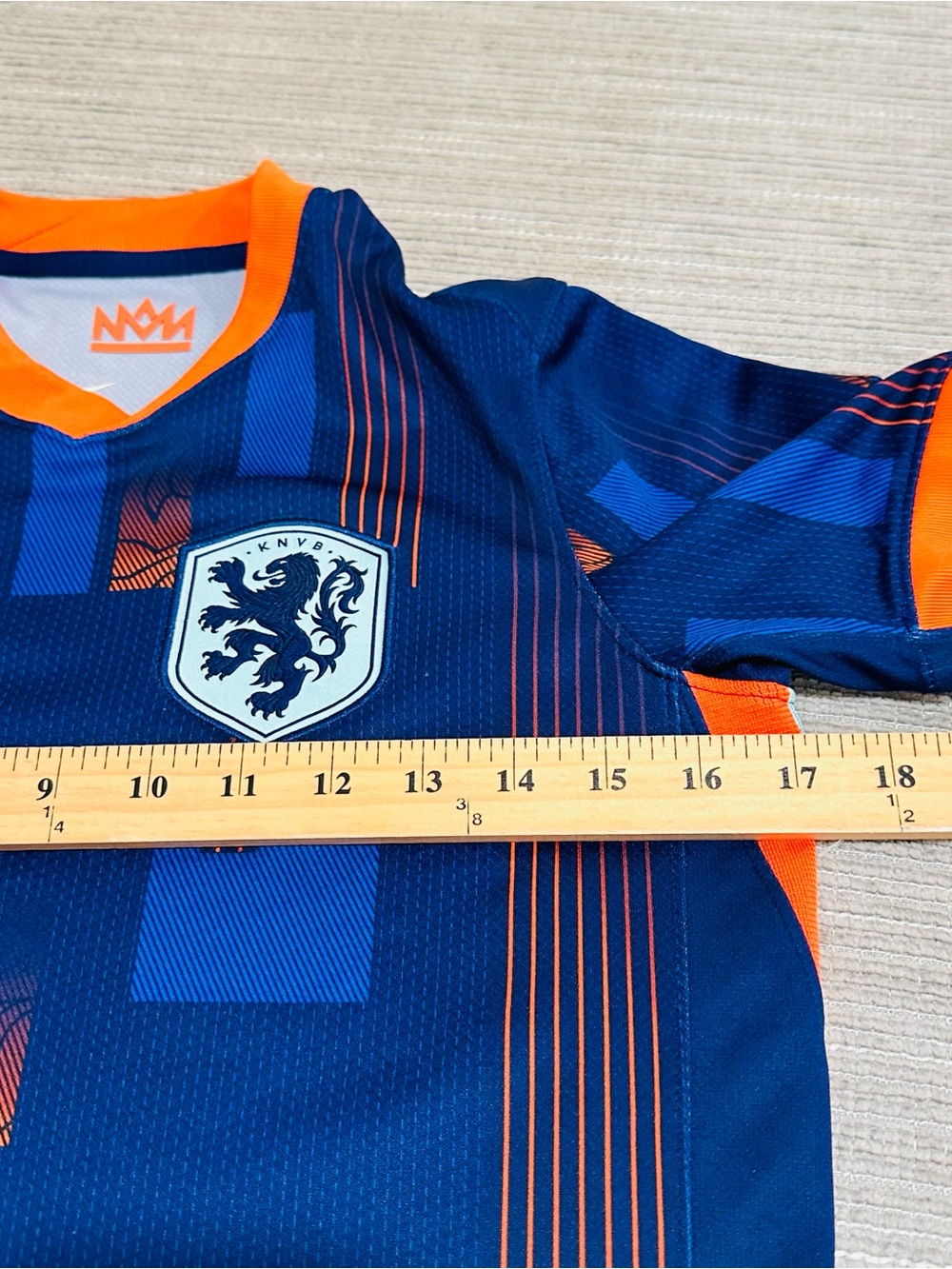 Nike Netherlands 2024 Away Soccer Jersey Youth Large L Euro Dutch Shirt Blue - Picture 5 of 7